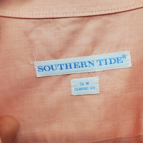 Southern Tide Shirt Mens Medium Button Down Pink Classic Fit Long Sleeve Golf - Picture 2 of 10