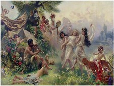 Happy Arcadia K. Makovsky Angels Tile Mural Kitchen Backsplash Marble Ceramic