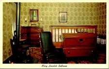 Springfield IL Mary Bedroom Abe Lincoln's Home Postcard Unused (30026)