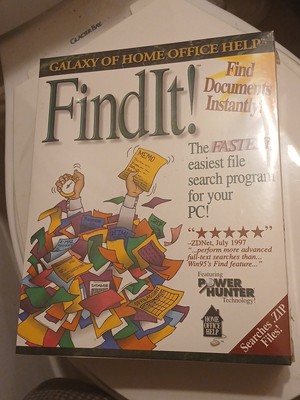 FindIt! Rom Tech Software Home Office Help Windows 95 Find Documents PC Vintage