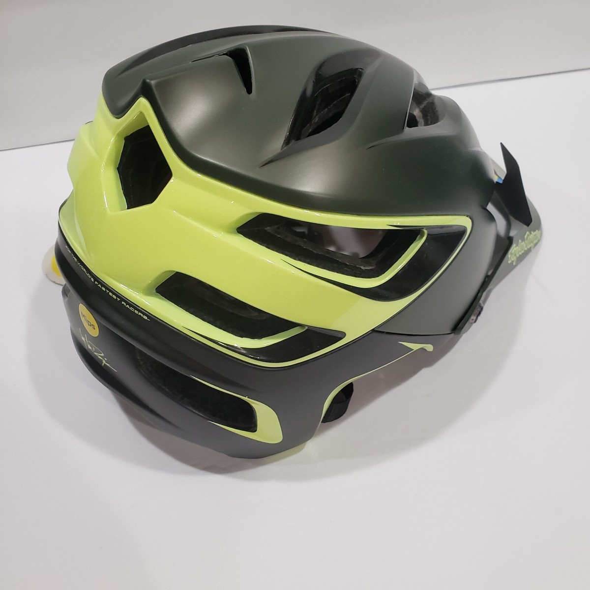 Troy Lee Designs A3 MIPS Bike Cycling Helmet Uno Glass Green Troy Lee Designs A3 MIPS Bike Cycling Helmet Uno Glass Green
