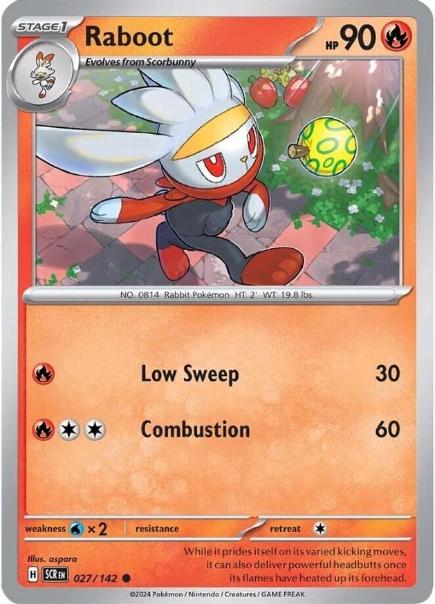 Pokemon Raboot (27/185) Stellar Crown NM