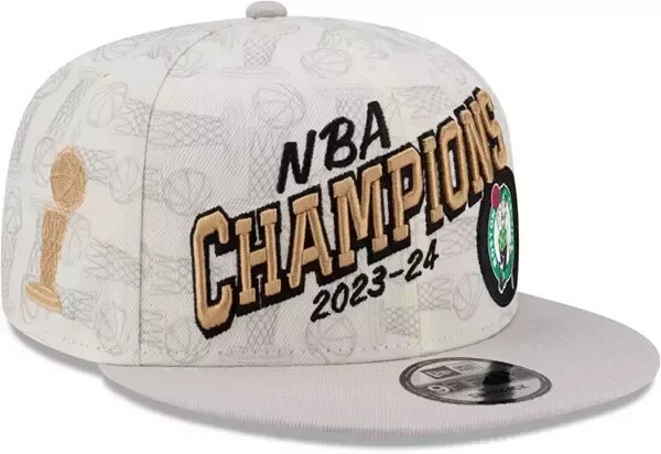 Boston Celtics New Era 2024 NBA Champions Locker Room Snapback Hat