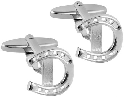 Horseshoe Cufflinks 925 Hallmarked Sterling Silver