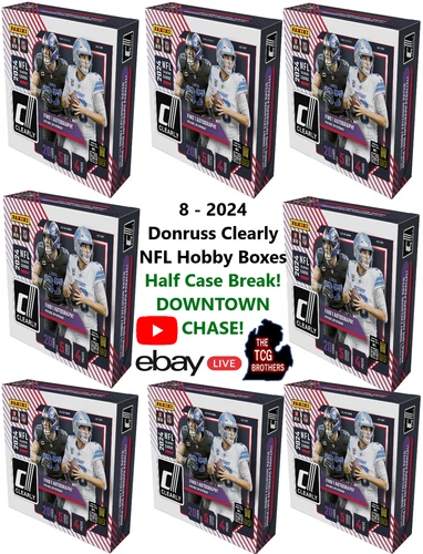 Buffalo Bills Break #580 Donruss Clearly x8 2024 Hobby Box Half Case
