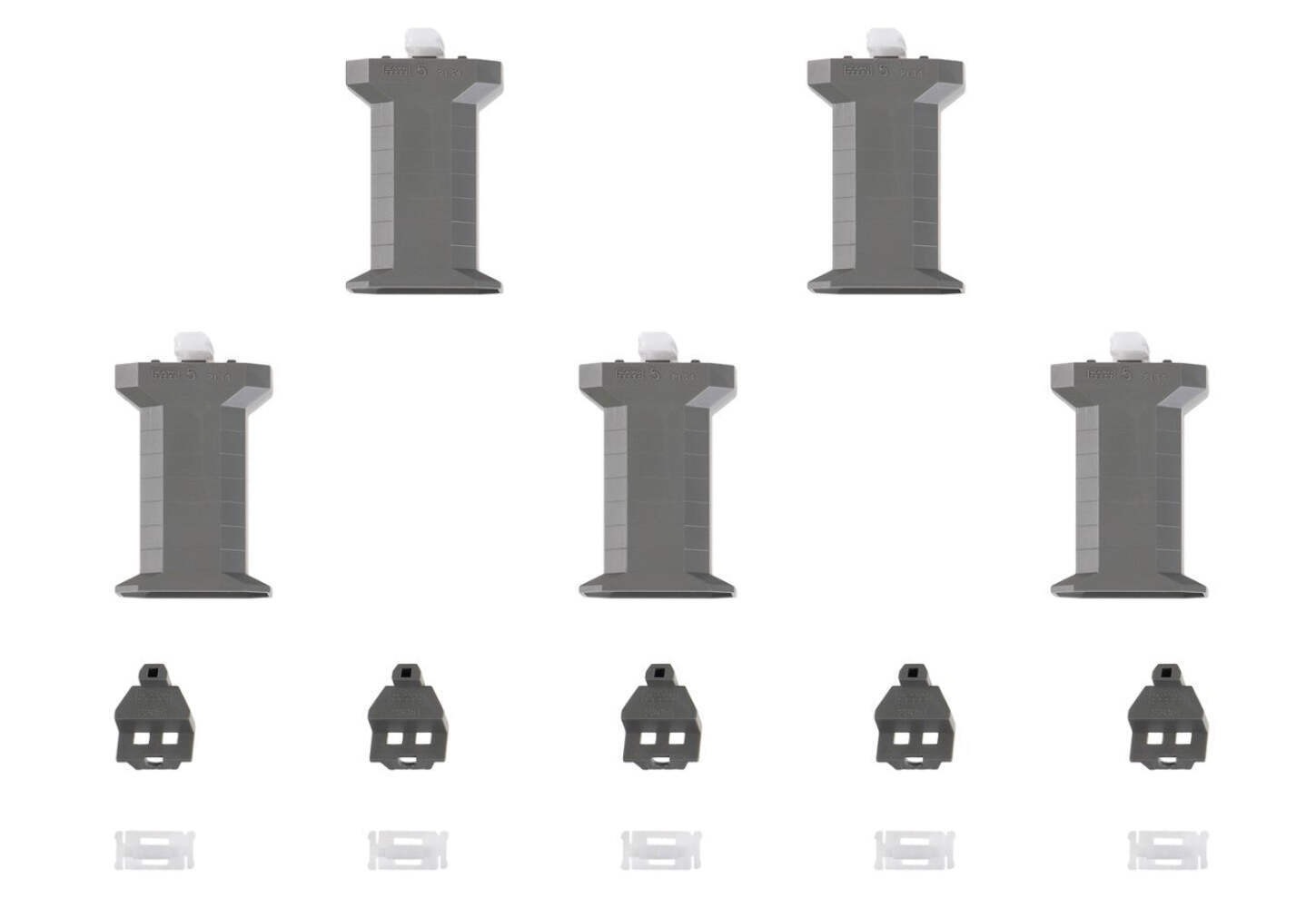 Kato 23-017-1 N Gauge Unitrack Piers 50mm with S Joiners (5)