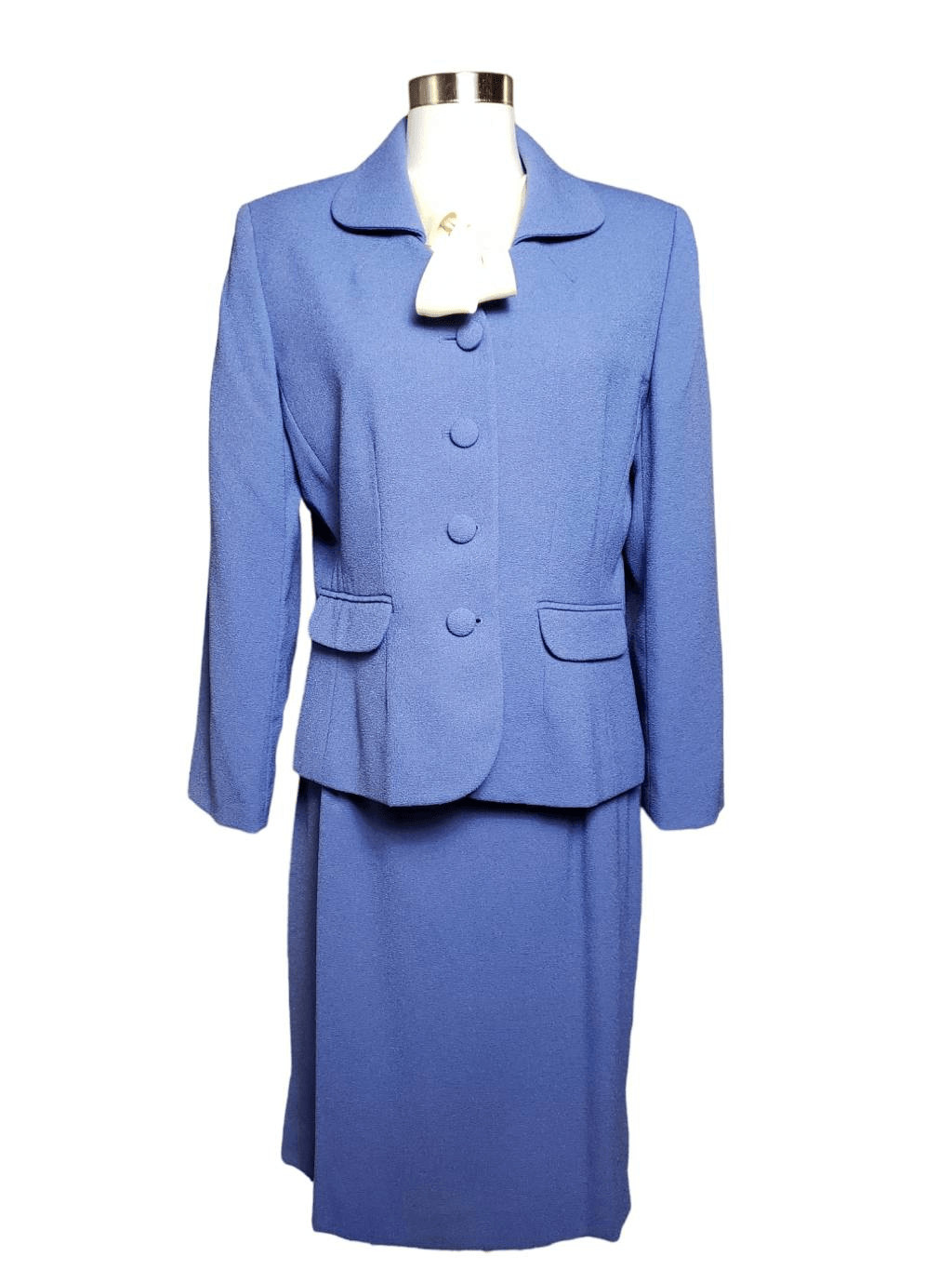 Sag Harbor Vintage Skirt Suit Periwinkle Size 12 Blou… Gem