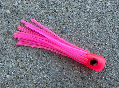 TACKLEWORKS Mini Chugger Scoop Head 6'' Fishing Lure Ballyhoo Marlin Mahi - Pink