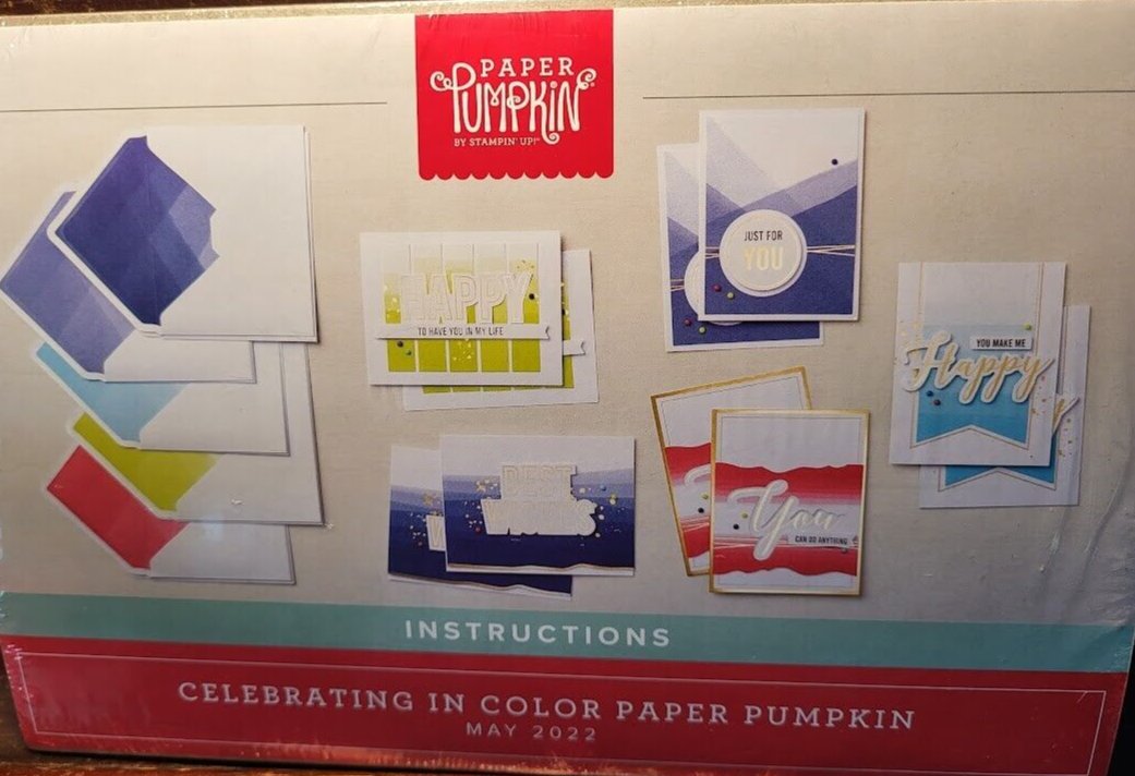 REDUCED 25 Stampin' Up! Paper Pumpkin refill kit CELEBRATE IN COLOR