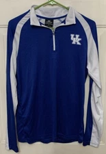 Colosseum Athletics University of Kentucky Pullover 1/4 Zip Men's Small Blue