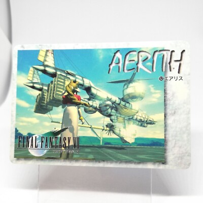ファイナルファンタジーVII 52 Aerith Final fantasy Ⅶ square Enix Card FF7 BANDAI 1997 JAPAN