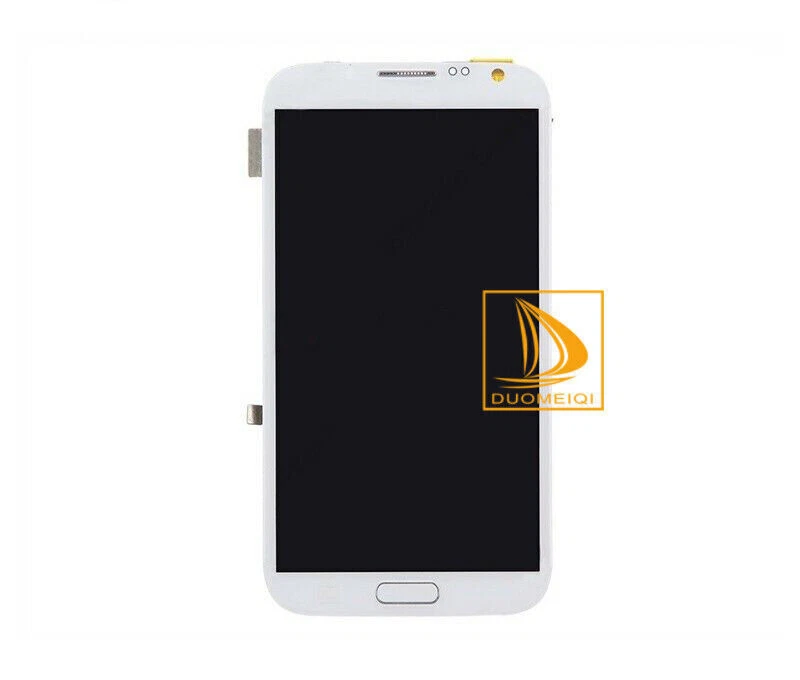 Per Samsung Galaxy Note 2 N7100 Display LCD Touch Screen Montaggio Telaio Bianco #6 - Immagine 2 di 3