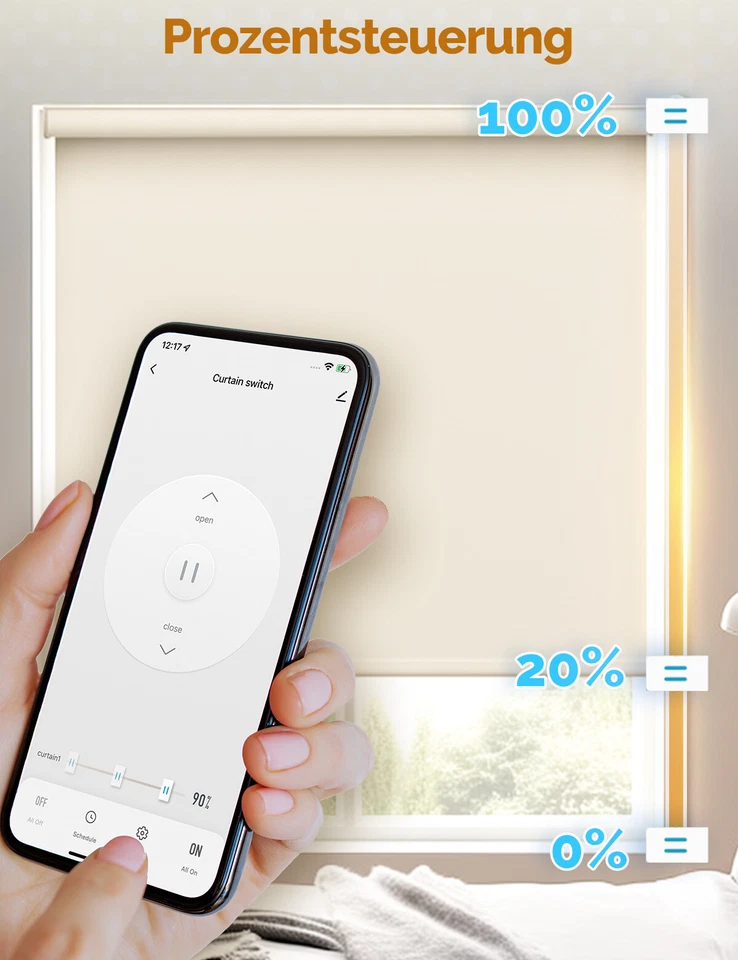MOES WLAN Smart 2.5D Rolladenschalter Jalousien Zeitschaltuhr Alexa Google APP - Bild 2 von 4