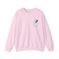 Halloween black cat ghost sweatshirt