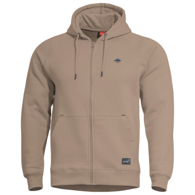 Pentagon Men's Phaeton Zipped Hoodie - Dawn Blue, Fleece-Lined Casual Sweater