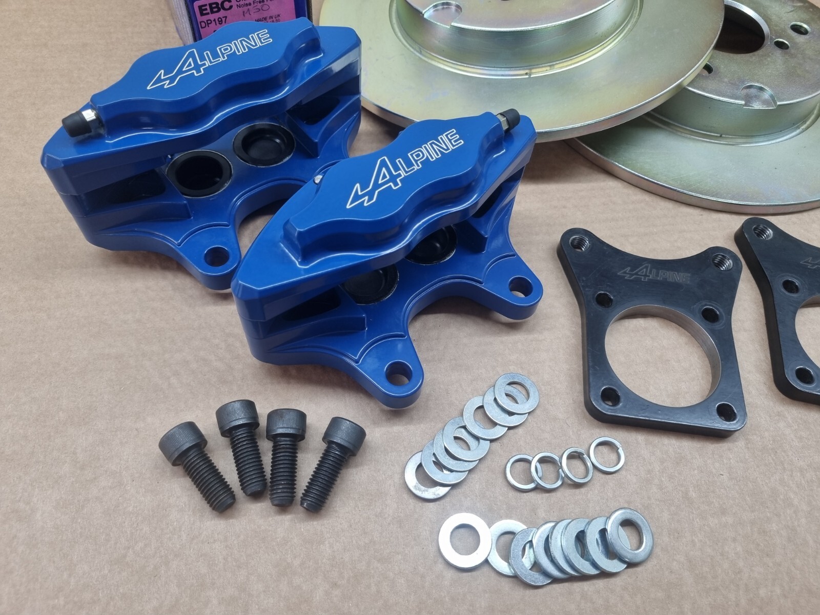 ALPINE A110 CLASSIC RENAULT 8 280MM FRONT CALIPERS 4 POT BIG BRAK KIT 3 ...