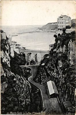 CPA AK ed. AQUA 23 Monaco MONTE CARLO Le Vallon St-Devote (214384)