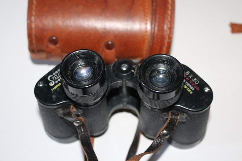 vintage Stellar "Famous Precision" KO No. 112063 8x30 binoculars w/org. case