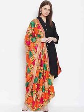 Indian Stole Silk Scarf Sequins Work Stole Casual Wear Dupatta Women Chanderi