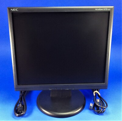NEC AccuSync LCD73VX 17'' LED Backlight Display w/ VGA & Power Cable