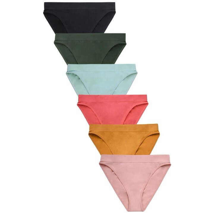 Mutandine Sissy Bikini Nylon Soffici B4 SOFRA - Blu Giallo Grigio - Taglie M L XL
