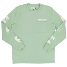 Taylor Stitch Men's Shirt Heavy Bag Long Sleeve Tee in Party Wave by Ty Williams