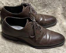 Nine West Hansel Brown Dress Cap Toe Oxford Shoes LaceUp Business Prom Mens 10.5
