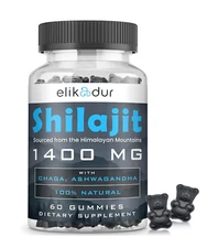 84,000 MG Shilajit Gummies, Organic Shilajit Gummies with 85+ Trace Minerals,...