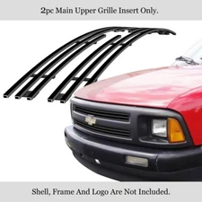 Fits 1994-1997 Chevy S-10 /Blazer Fit 2 Door Only Upper Stainless Black Grille