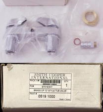 Smith Cooper International Brass CP "O" Style Tub Valve 0519 1000 9701EWY