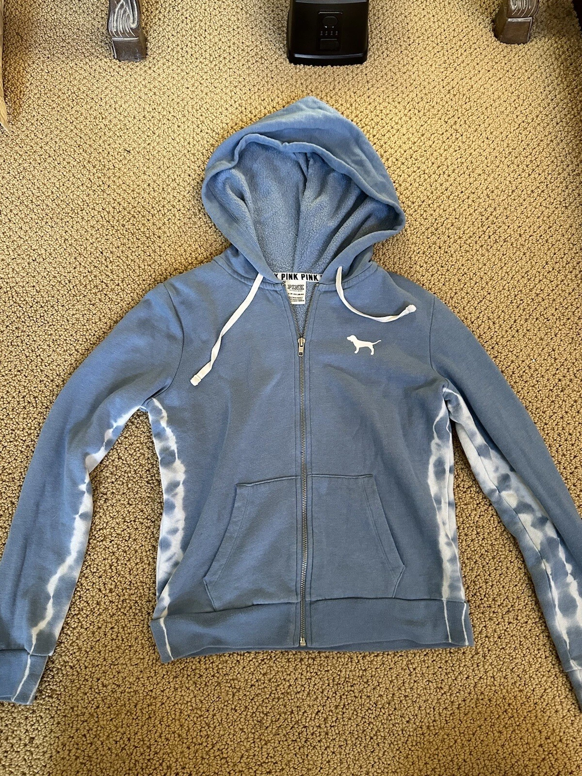 UNDERCOVER felpa con cappuccio rosa by victoria secret blu taglia XS usata