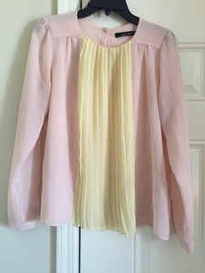 pink sheer blouse