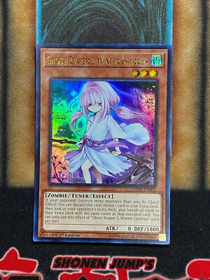 Yugioh Ghost Reaper & Winter Cherries DUDE-EN002 Ultra Rare Alt Art 1st Ed NM
