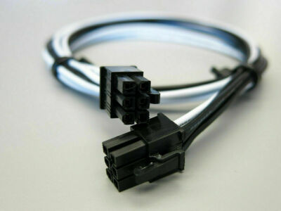 6 Pin Male to 6 Pin Male PCIE 24 inch 16AWG 400W 12A Power Cable GPU ASIC Mining