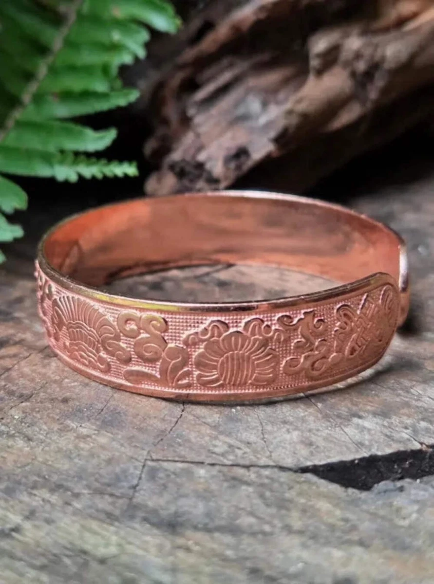 Pure Copper Bracelet - Floral Non-Magnetic