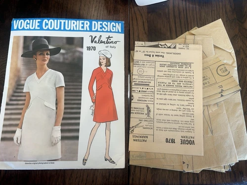 Vogue Couturier Design Valentino 1970 taglio completo taglia 16