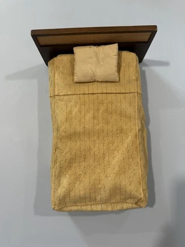 Mattel Vintage 1958 Barbie Doll Wood Furniture, Bed, Japan