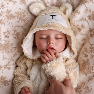 BABESIDE Drink and Wet Reborn Baby Doll   17 Inch Realistic Sleeping Newborn,...