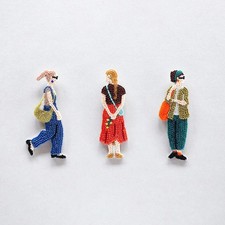 MIYUKI FACTORY Odekake Brooch Kit 01 3 Designs 23509