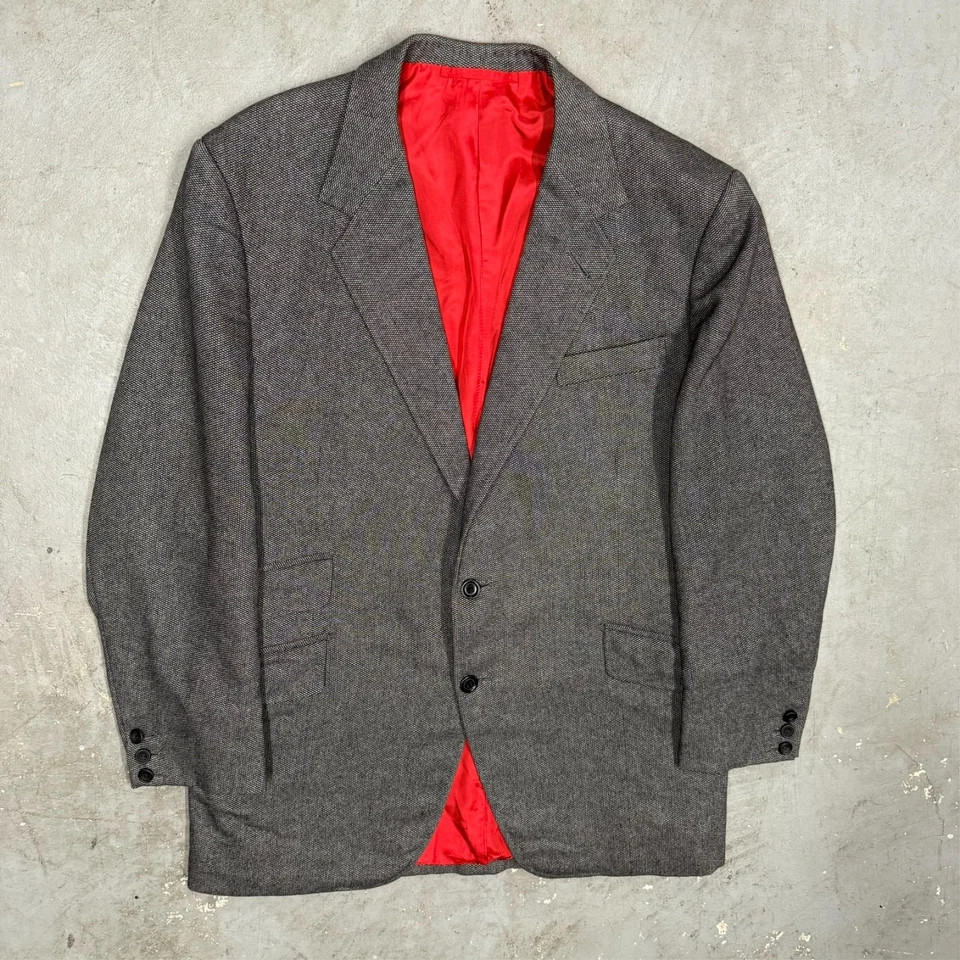 Bespoke Richard Anderson Savile Row Blazer Wool Cashmere Sport Coat Grey 42S - Image 2 of 4