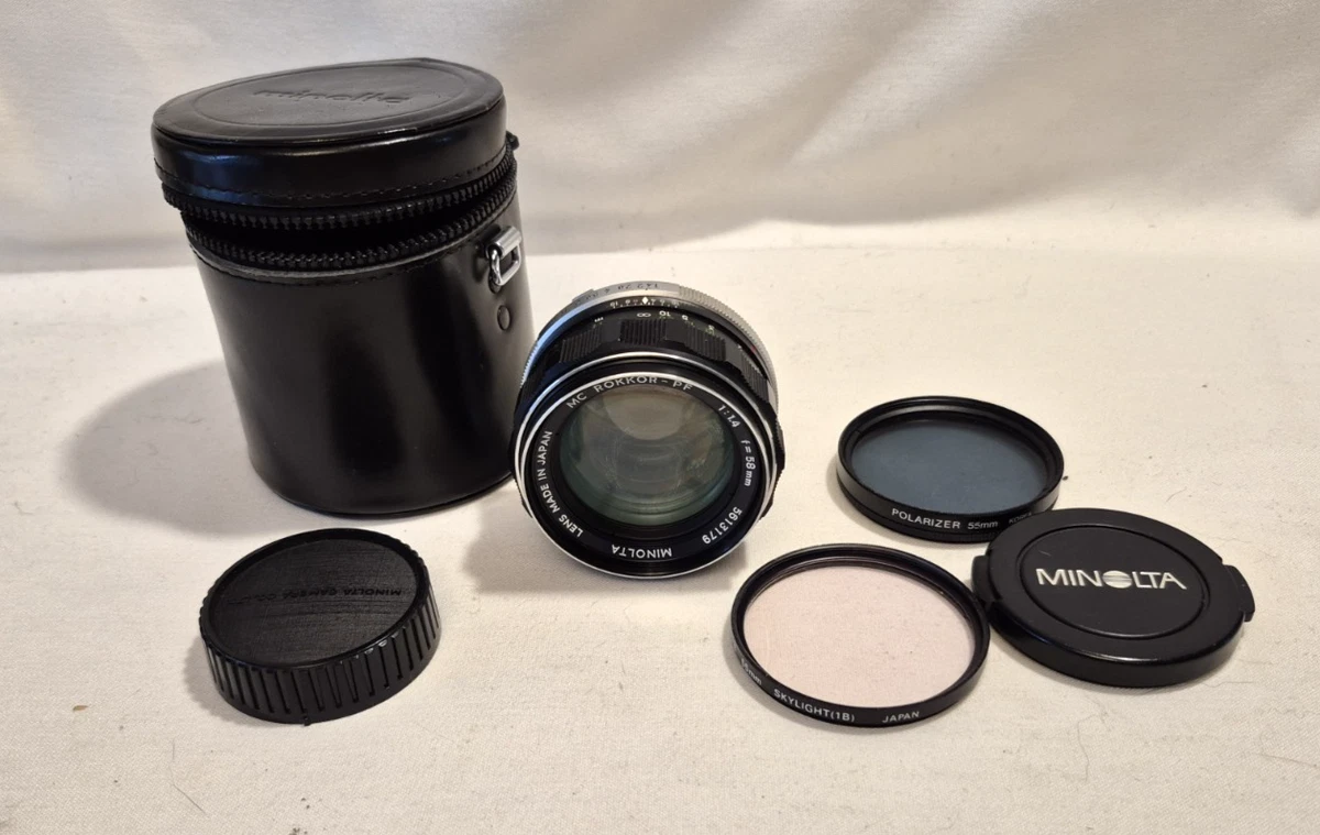 Minolta Rokkor PF 58mm Focal f/1.4 Camera Lenses for sale | eBay