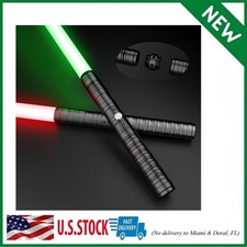 Lightsabers Metal Hilt Dueling Light Sabers RGB 16 Color, FX Sound, Doubled B...