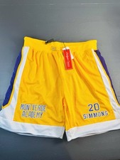 Ben Simmons Montverde Academy Basketball Shorts #20 Yellow Size XL NEW READ