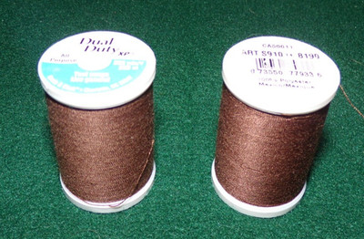 Dual Duty All Purpose Polyester Thread, 250 yards, Chestnut (8190)