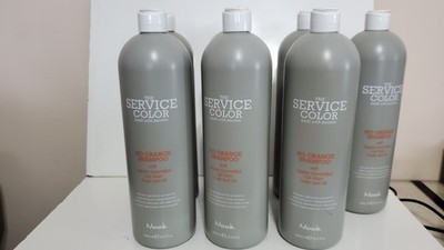 7 PACKS NOOK THE SERVICE CLOR NO ORANGE SHAMPOO 1 LITRE EACH. CANADA FAST SHIP