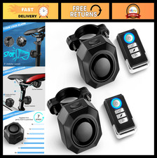 USB Rechargeable Bike Alarm System - 110dB Wireless Anti-Theft Vibration Sensor