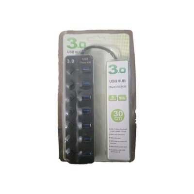 3.0 Usb Hub 7 Port Usb Hub 30 Cm 5gbps New