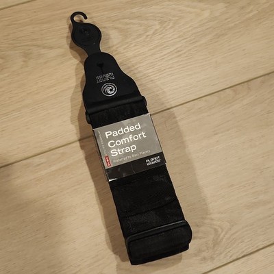 Planet Waves Padded Comfort Strap for Guitar or Bass - Black - Fully Adjustable 