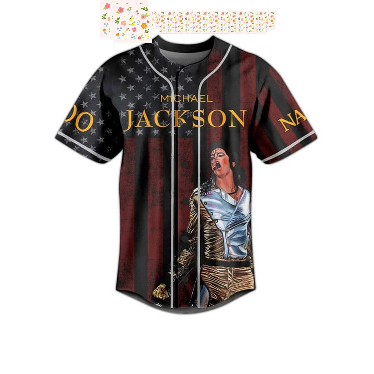 Michael Jackson I’m Gonna Make a Change Personalized Baseball Jersey