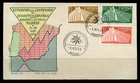 Spain: 1956 Centenary of Spanish Statistics (853-855) First Day Cover